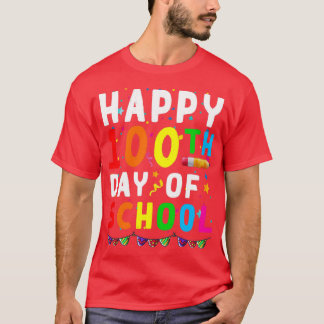 T-shirt Joyeux 100ème Jour De L'École Drôle Enseignant Gi