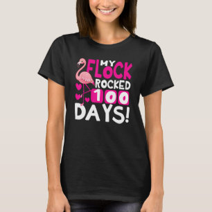 T-shirt Joyeux 100ème Jour De L'École Mon Troupeau A Frapp