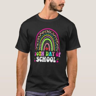 T-shirt Joyeux 100ème Jour de l'école Super Arc-en-ciel En