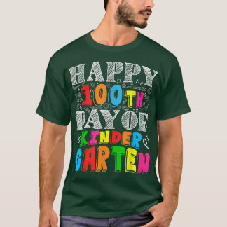 T-shirt Joyeux 100ème Jour de maternelle Drôle Enseignemen