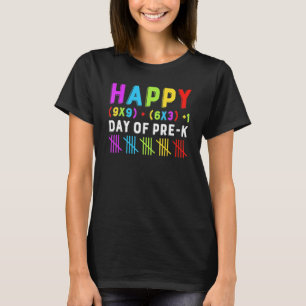 T-shirt Joyeux 100ème Jour De Pré k Math Formula Enseignan