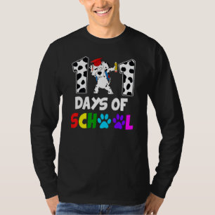 T-shirt Joyeux 101 Jours École Cute Chiens Amateurs Étudia