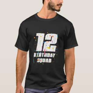 T-shirt Joyeux 12ème anniversaire Squad Joyeux 12 ans Anni