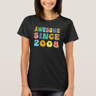 T-shirt Joyeux 14ème anniversaire 14 ans Awesome depuis 20