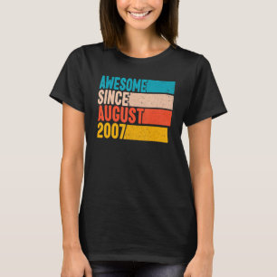 T-shirt Joyeux 15ème anniversaire 15 ans Awesome depuis Au