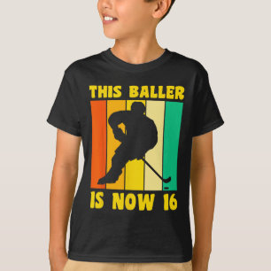 T-shirt Joyeux 16 Anniversaire 16 Anniversaire Retro Hocke