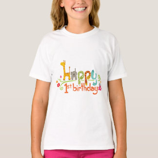 T-shirt Joyeux 1er anniversaire – Célébration de thème d'a