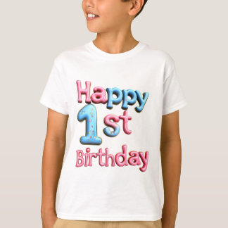 T-shirt Joyeux 1er Anniversaire - Vœu de Joyeux 1er Annive