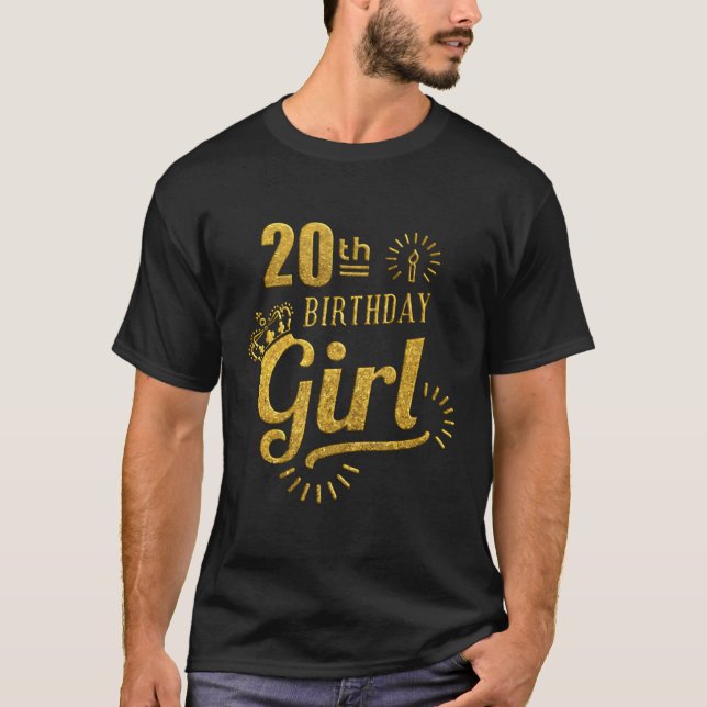 T-shirt Joyeux 20E Anniversaire Fille 20 Anniversaire Femm (Devant)