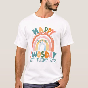 T-shirt Joyeux 2/22/22/22 Le Meilleur Mardi Jour Du Jour,