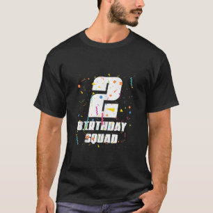 T-shirt Joyeux 2e Anniversaire Squad Joyeux 2 Anniversaire