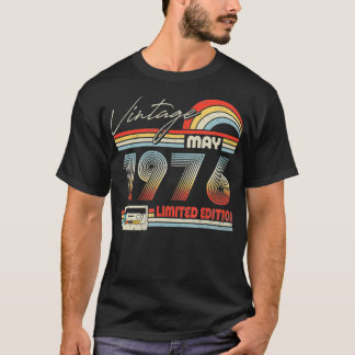 T-shirt Joyeux 45e anniversaire Vintage mai 1976 45 ans