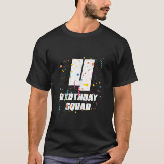 T-shirt Joyeux 4 Anniversaire Squad Joyeux 4 Anniversaire