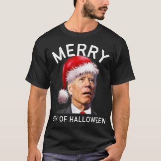 T-shirt Joyeux 4 de Halloween, Drôle Joe Biden Noël