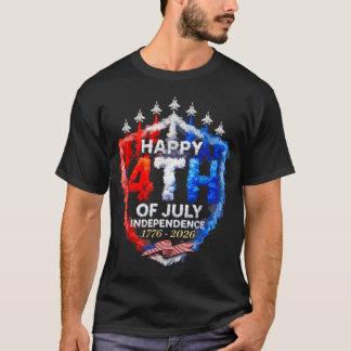 T-shirt Joyeux 4 juillet 1776 2026 Usa Patriotique 4 juill
