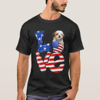 Joyeux 4 juillet American Love Teddy Bear Chien