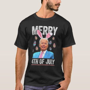 T-shirt Joyeux 4 juillet confus Funny Biden Jour de Pâques