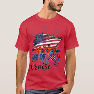 T-shirt Joyeux 4 juillet Croisière Groupe de jumelage Fami