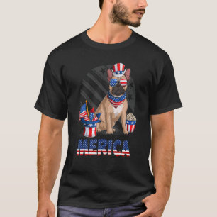 T-shirt Joyeux 4 juillet Drapeau Américain Patriotique Fra