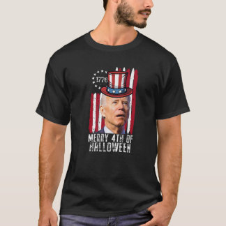 T-shirt Joyeux 4ème d'Halloween Joe Biden Firework Joyeux