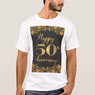 T-shirt Joyeux 50e anniversaire Jublilee Mariage d'or