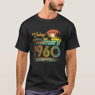 T-shirt Joyeux 62E Anniversaire 62 Ans Vintage Avril 1966
