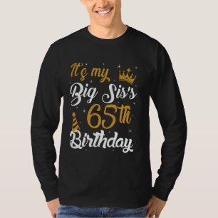 T-shirt Joyeux 65e Anniversaire de ma GRANDE SŒUR 1960 65