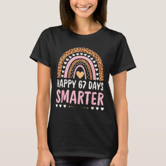 T-shirt Joyeux 67 Jours Plus Intelligents 67e Jour D'École