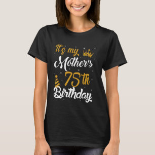 T-shirt Joyeux 75e Anniversaire à Ma Mère 1950 75 Ans