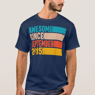 T-shirt Joyeux 7ème anniversaire 7 ans Awesome depuis Sept