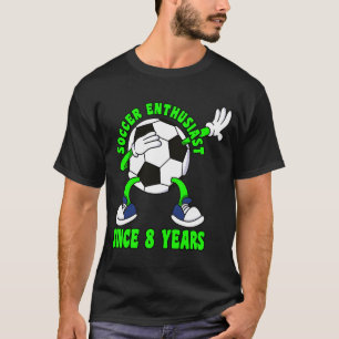 T-shirt Joyeux 8 Anniversaire 8 Anniversaire Dabbing Socce