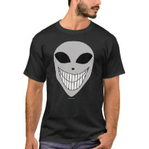 Joyeux Alien sourire dents science-fiction cosmiqu