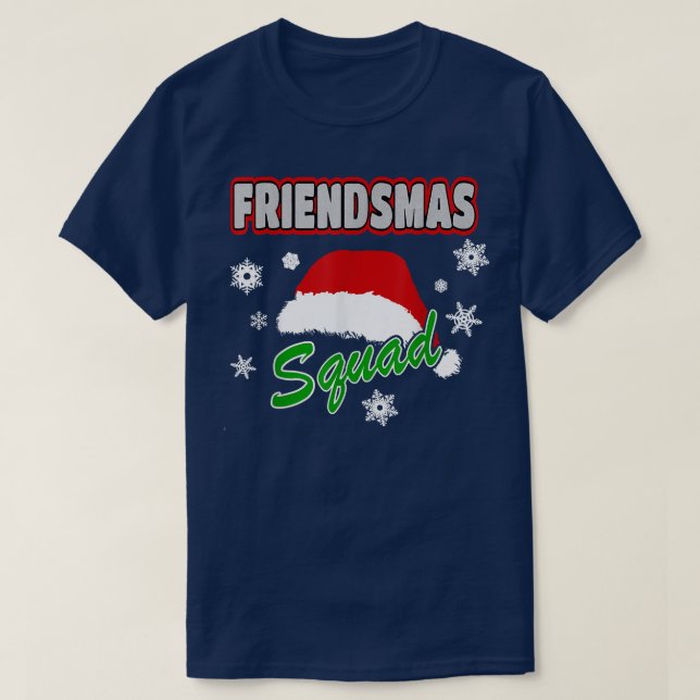 T-shirt Joyeux amis Squad Amis Joyeux Jeu de Noël Père Noë (Design devant)