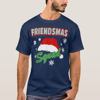 T-shirt Joyeux amis Squad Amis Joyeux Jeu de Noël Père Noë