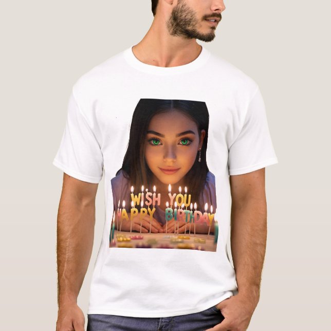 T-shirt Joyeux anniversaire (Devant)