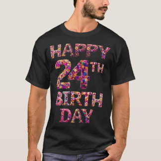 T-shirt Joyeux anniversaire 24e