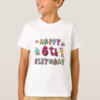 Joyeux anniversaire 6 ans d'anniversaire