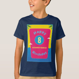 T-shirt Joyeux Anniversaire 8ème 8 ans Fille Garçon Person