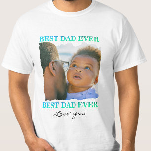 T-shirt Joyeux anniversaire à papa, collage photo multiple