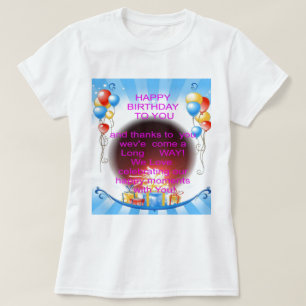T-shirt Joyeux anniversaire à vous Art Imprimer
