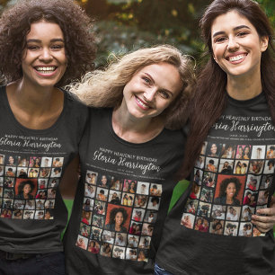 T-shirt Joyeux Anniversaire Céleste Mémorial Photo en Ho