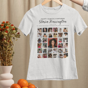 T-shirt Joyeux Anniversaire Céleste Mémorial Photo en Ho