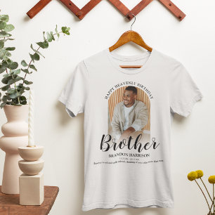 T-shirt Joyeux anniversaire céleste   Photo Mémorial T-Shi