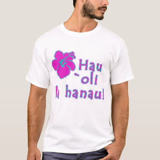 T-shirt Joyeux anniversaire dans le Hawaïen