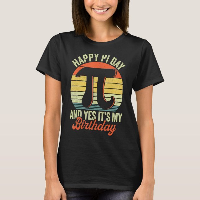 T-shirt Joyeux anniversaire fille garçon Geek mathématique (Devant)