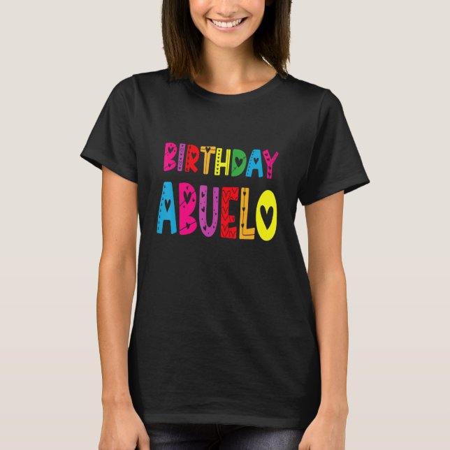 T-shirt Joyeux anniversaire grand-père mexicain espagnol A (Devant)