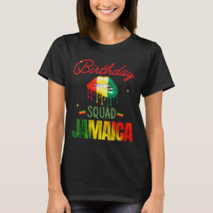 T-shirt Joyeux anniversaire Jamaïque Squad Crew Anniversai