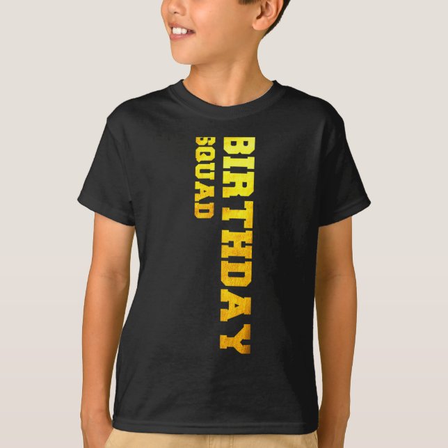 T-shirt Joyeux anniversaire la team  (Devant)