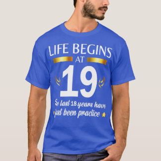 T-shirt Joyeux Anniversaire Pour Moi Vous La Vie Commence 