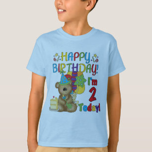 T-shirt Joyeux anniversaire Teddy Bear 2e anniversaire
